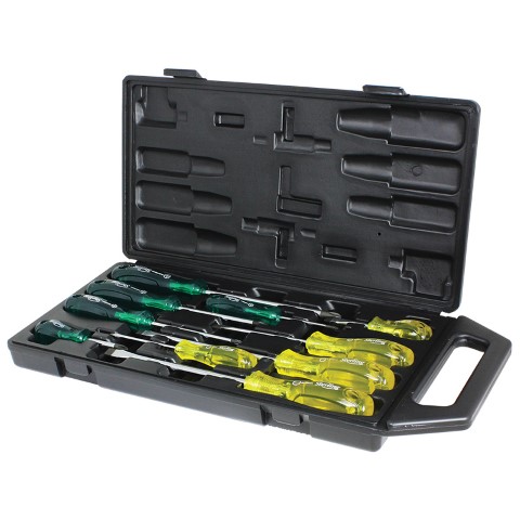 STERLING ACETATE HANDLE SCREWDRIVER SET 10 PIECE